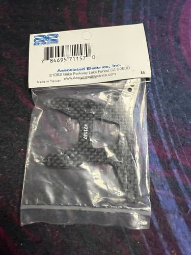 ASC71157 Associated RC10T6.4 Front Shock Tower, gull wing, carbon fiber - Thumbnail 2
