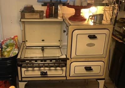 Antique Early 1934s White Star Heet Master 1420 Gas Stove Fully Functional