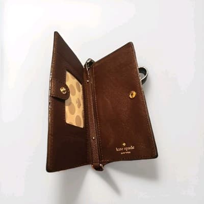 Kate Spade Burgundy Crossbody Wallet/Phone Carrier - Thumbnail 5