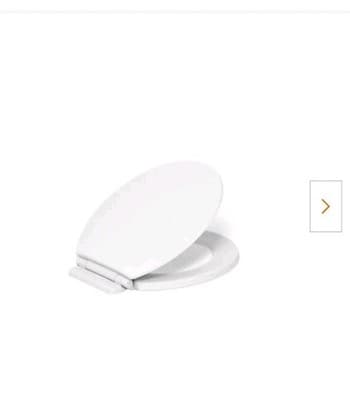 KOHLER 25882-0 Broadwood Round Quiet Close Toilet Seat in White New - Thumbnail 9