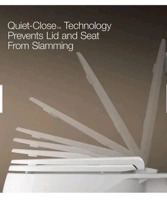 KOHLER 25882-0 Broadwood Round Quiet Close Toilet Seat in White New - Image 1