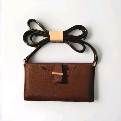 Kate Spade Burgundy Crossbody Wallet/Phone Carrier - Thumbnail 2