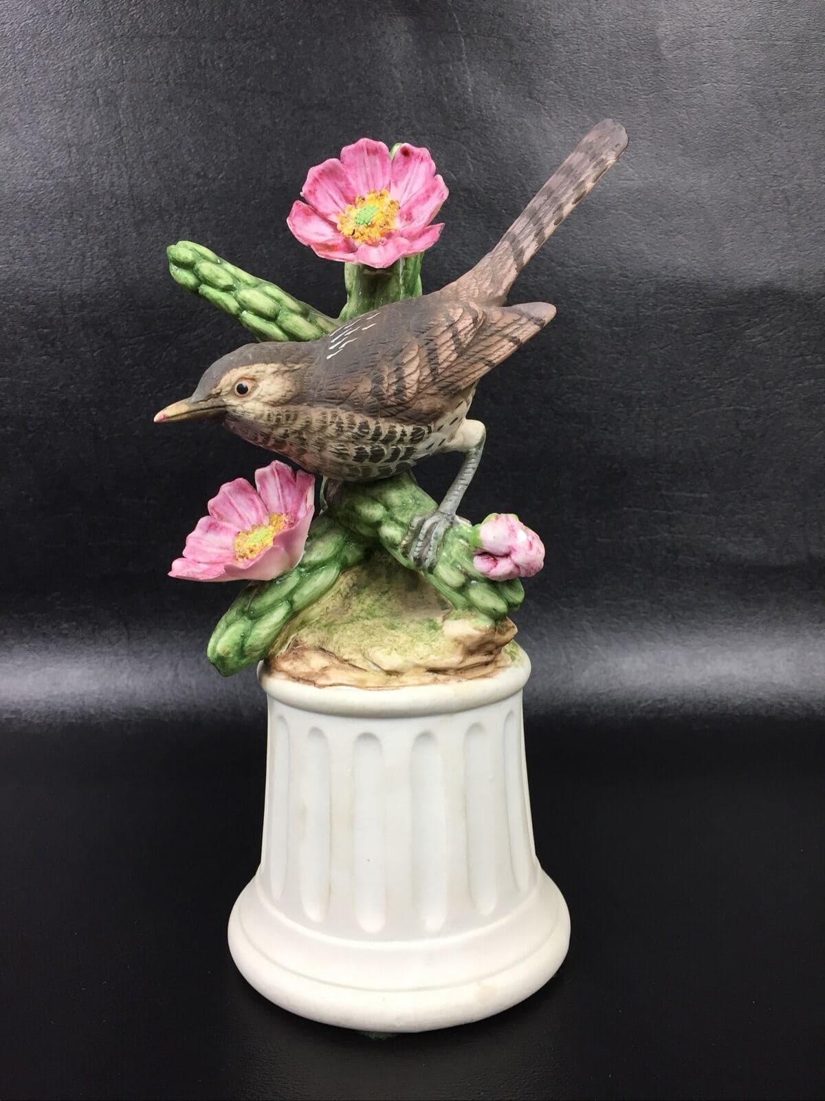 Andrea by Sadek Porcelain Cactus Wren Made In Japan - Image 1