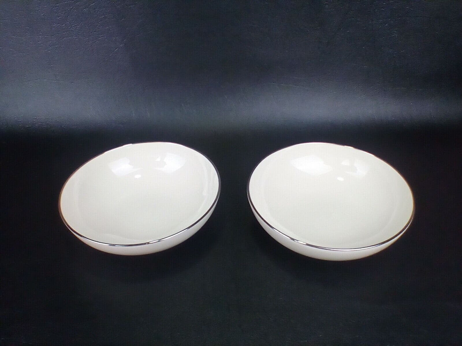 Franciscan PLATINUM BAND Fruit Dessert (Sauce) Bowls- Set of 2 - Image 1