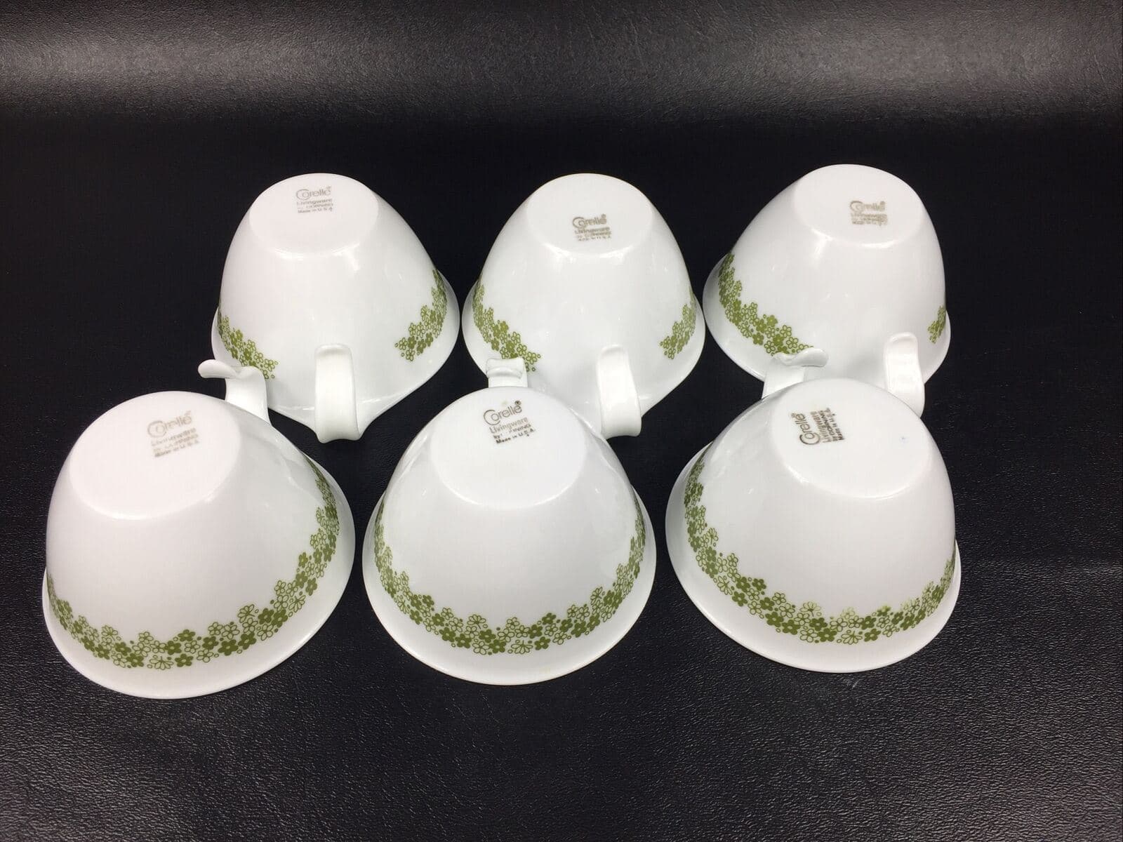 Corelle Crazy Daisy Hook Handle Hang Cups Mugs • Lot of 6 - Thumbnail 2