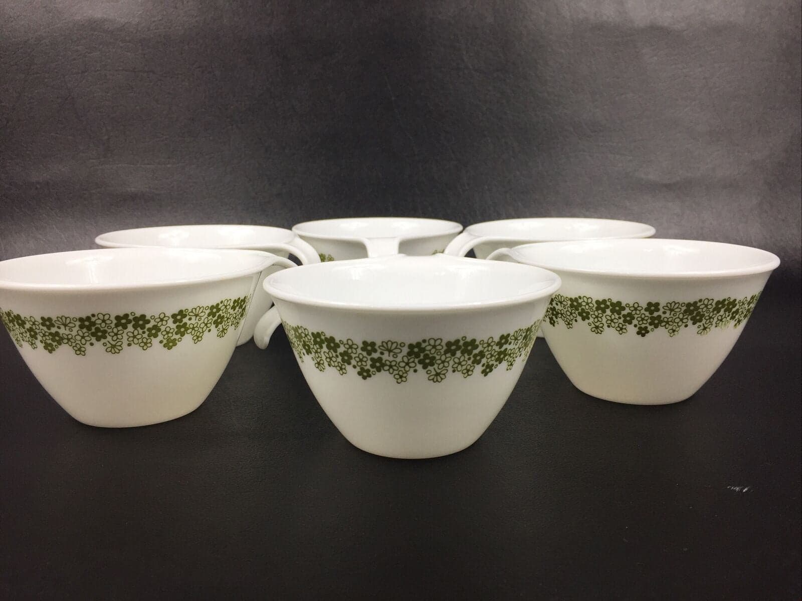 Corelle Crazy Daisy Hook Handle Hang Cups Mugs • Lot of 6 - Image 1
