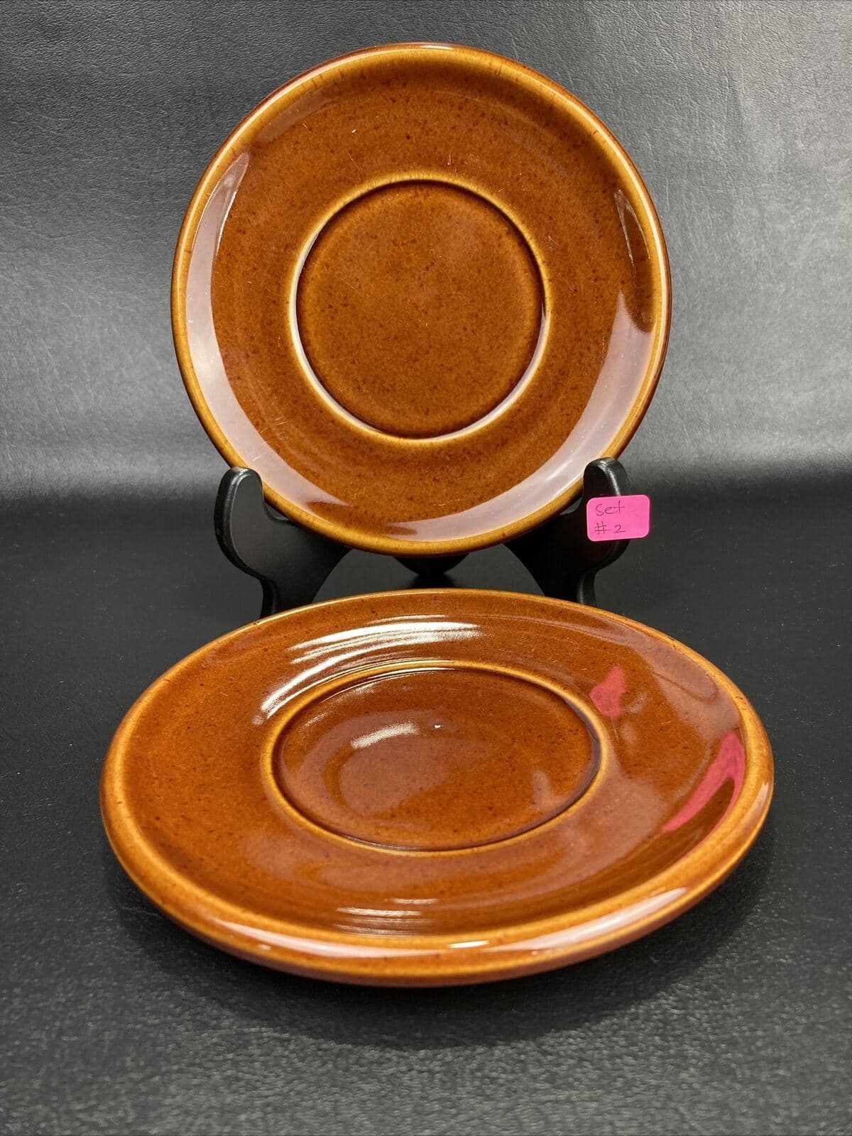 Pfaltzgraff 6” Compatibles Vintage Butterscotch Saucers Set Of 2 - #2 - Image 1