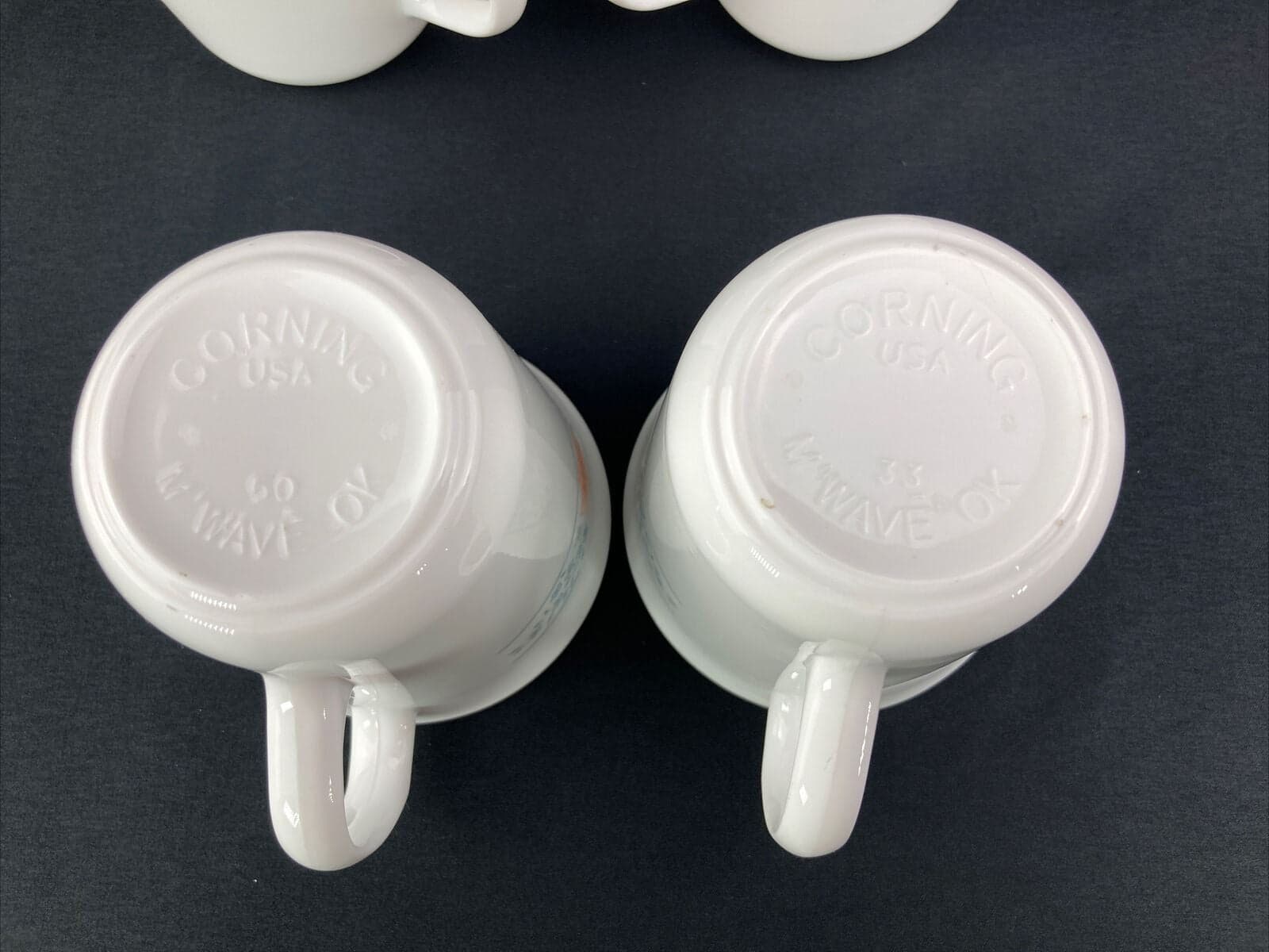 Corning Ware Corelle Apricot Grove Floral Design Coffee Cup Mug Set Of 4 - Thumbnail 4