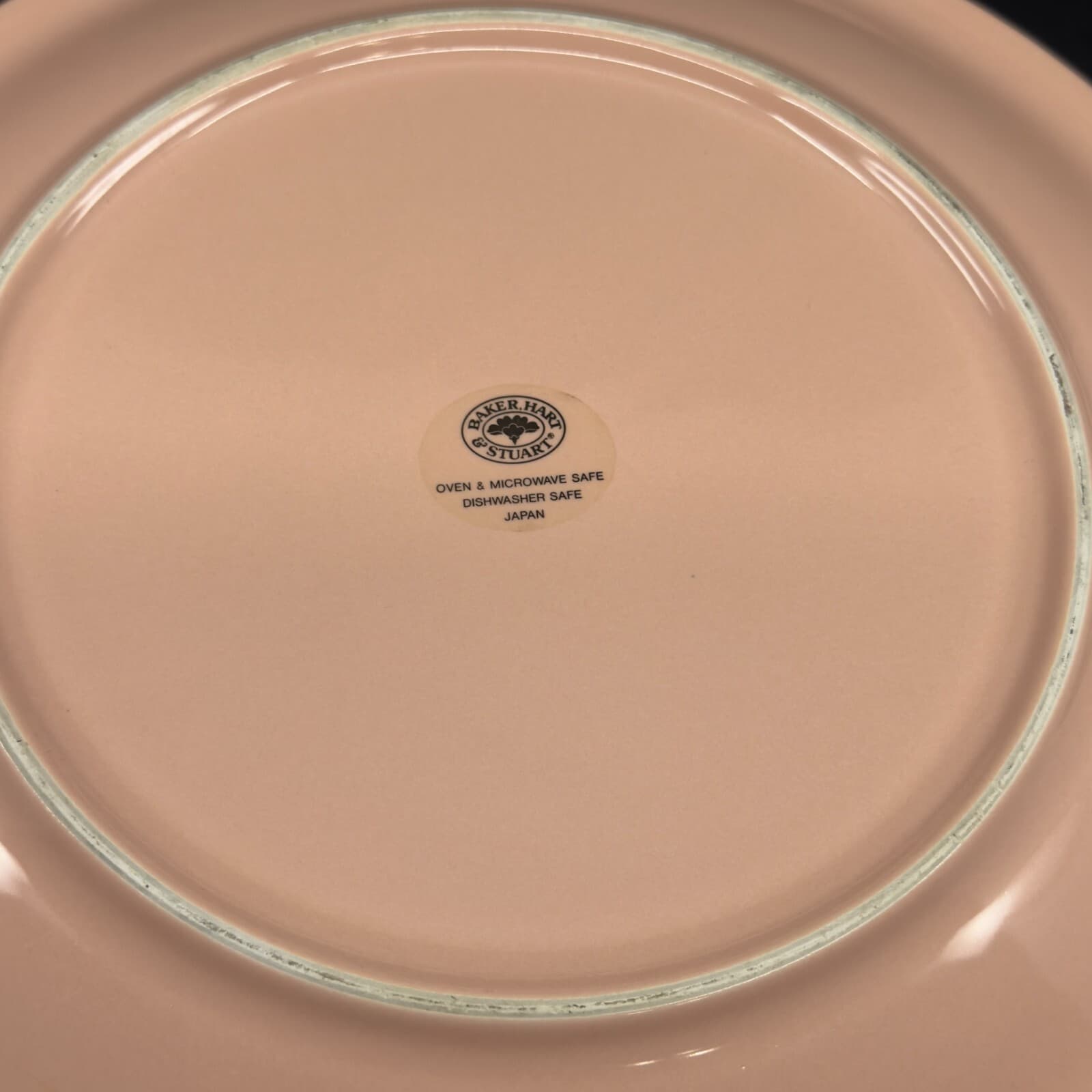 Baker, Hart & Stuart Pink/Salmon 12 3/8" Charger Made in Japan - Thumbnail 2