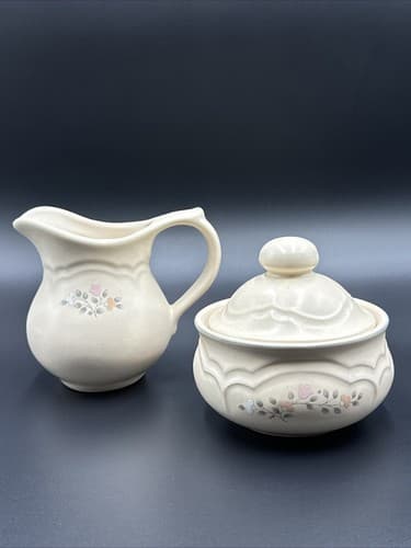 Pfaltzgraff "Remembrance" Cream & Sugar Set - Image 1