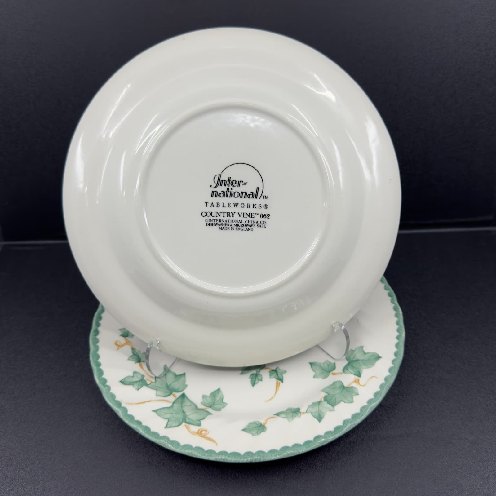 International Tableworks Country VIne 062 Set of 2 Salad Plates 8" - Thumbnail 2