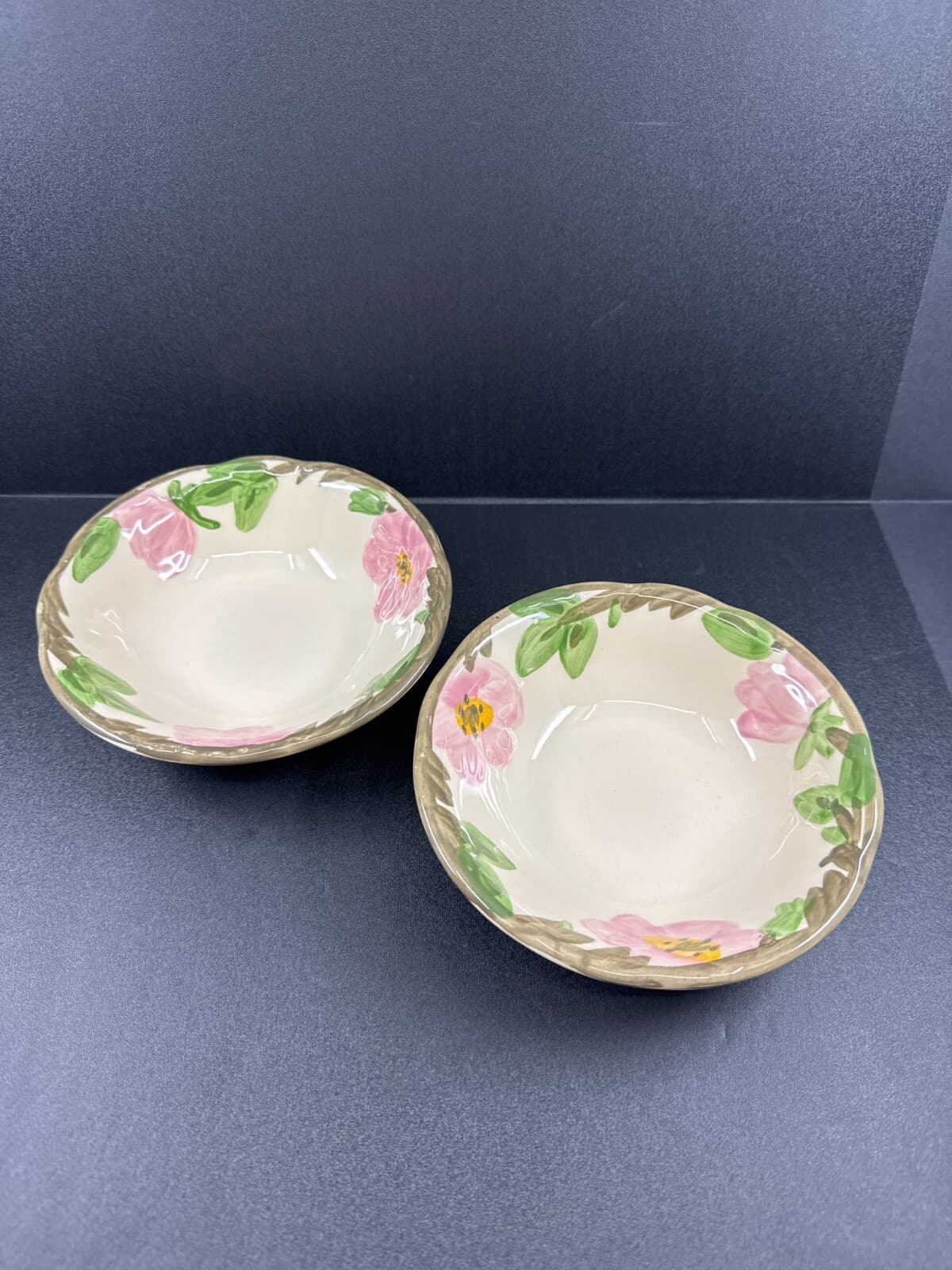 Franciscan Desert Rose Coupe Cereal 6" Bowls Set of 2 - Image 1
