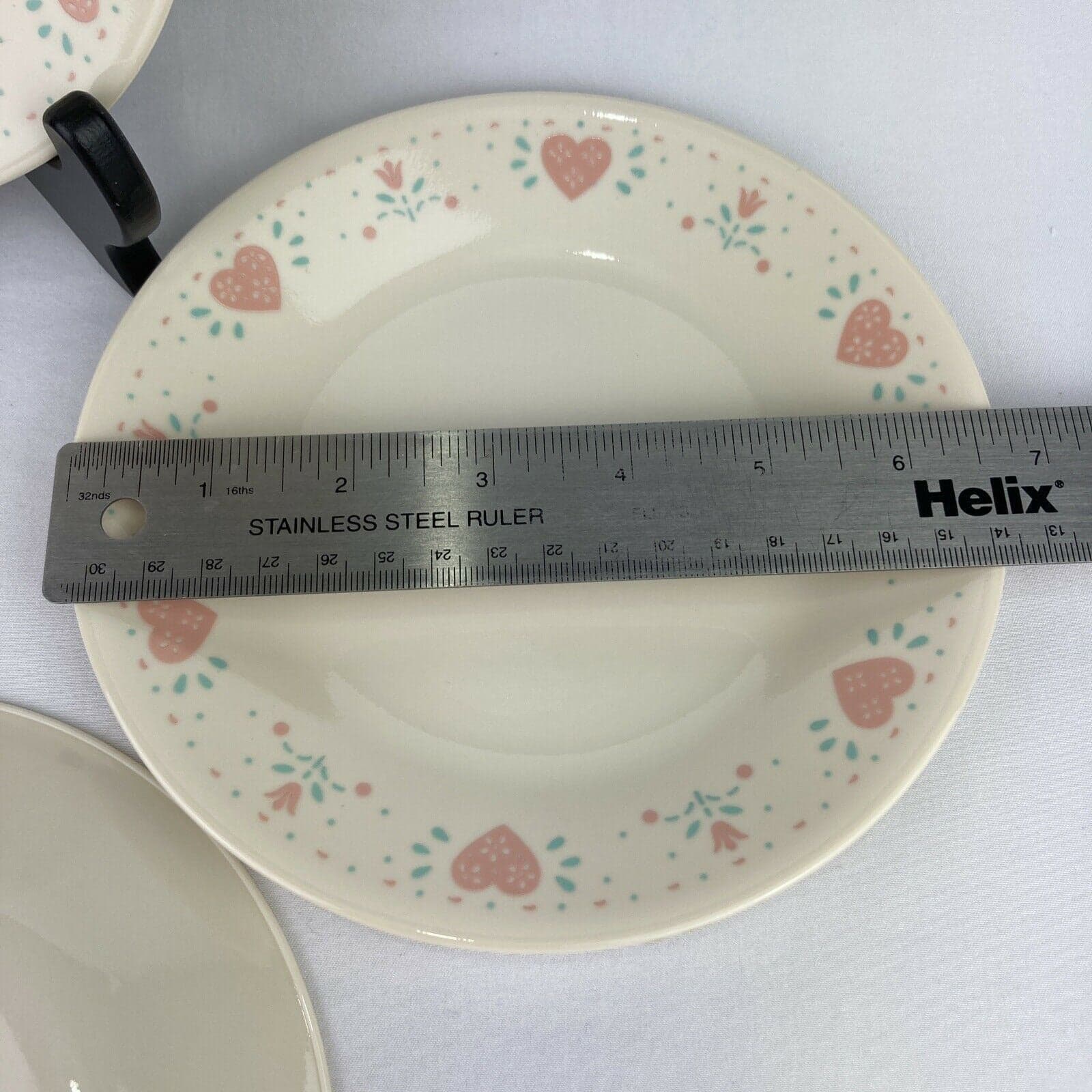Corning Ware Corelle Salad/ Bread Plates Forever Yours 6 3/4” Set Of 4 - Thumbnail 4