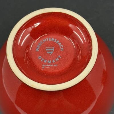 Waechtersbach Red 5" Footed All Purpose Bowl - Thumbnail 2