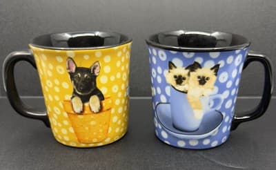 Keith Kimberlin Dog And Cat Mugs - Image 1