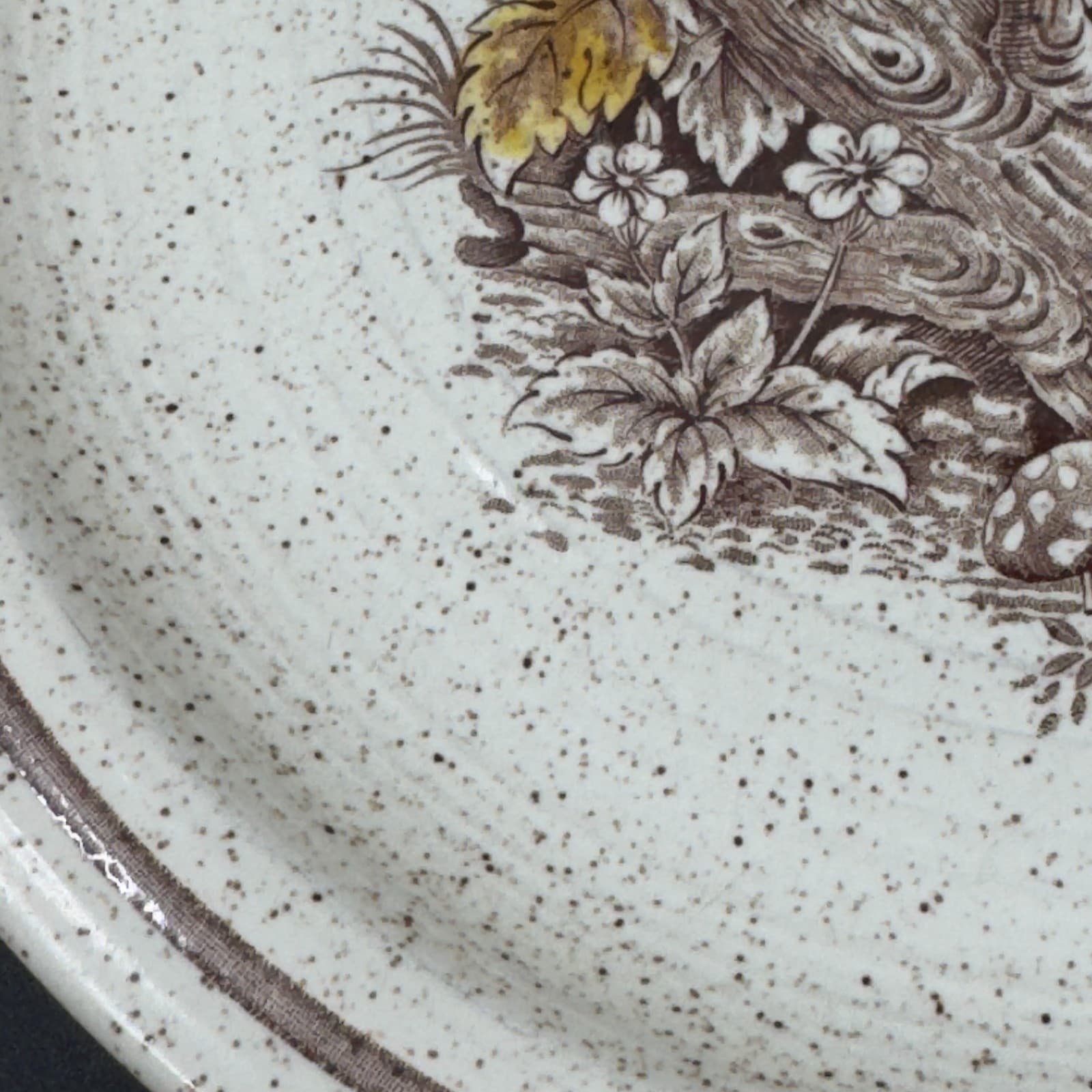 Homespun Stonecast by Churchill Hand Painted 10 1/8" Dinner Plates Hedgerow(x2) - Thumbnail 3