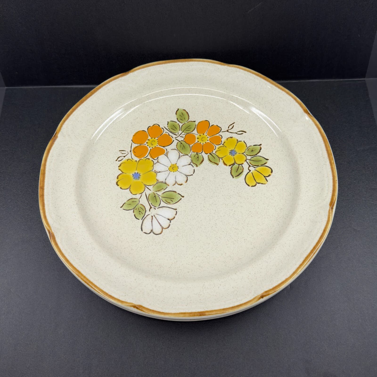 Spring Garden Baroque Hearthside Stoneware 10 3/4" Dinner Plates Set of 2 Japan - Thumbnail 3