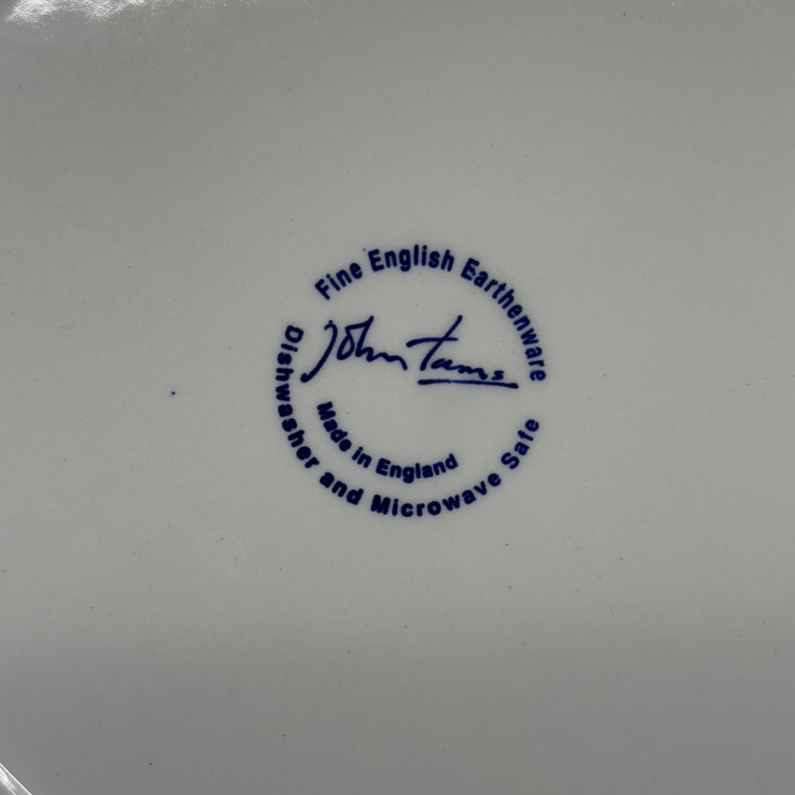 JOT8 by John Tams 10 3/4" Earthenware Dinner Plate Made in England - Thumbnail 3