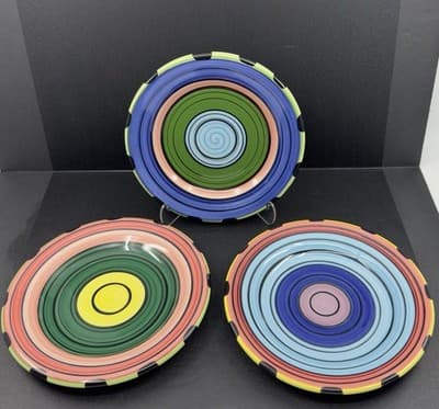 HF Coors Tucson, AZ Multicolor 7 1/2" Salad Plates Set of 3 - Image 1