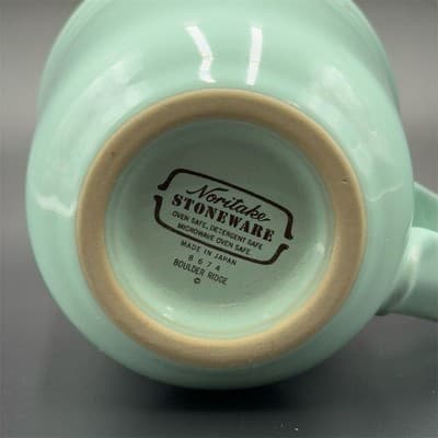 Noritake Boulder Ridge Blue Coffee Mug Set of 2 Native American Theme - Thumbnail 2