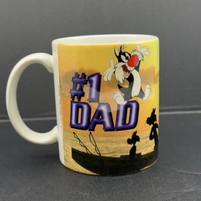 Looney Tunes 1996 Sylvester #1 Dad Mug - Image 1