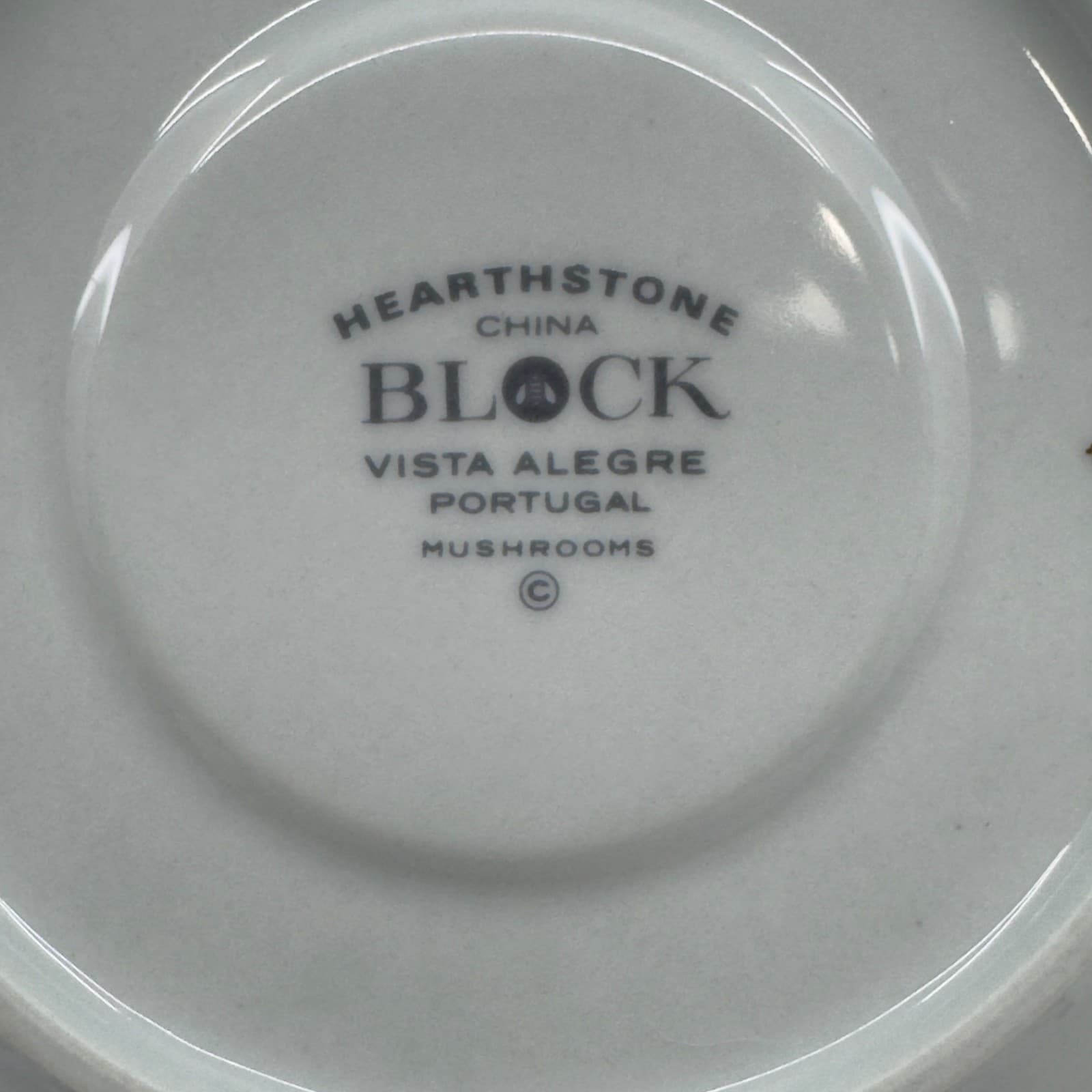 Block Hearthstone China Vista Alegre Mushrooms 6 3/8" Set of 3 Plates - Thumbnail 4