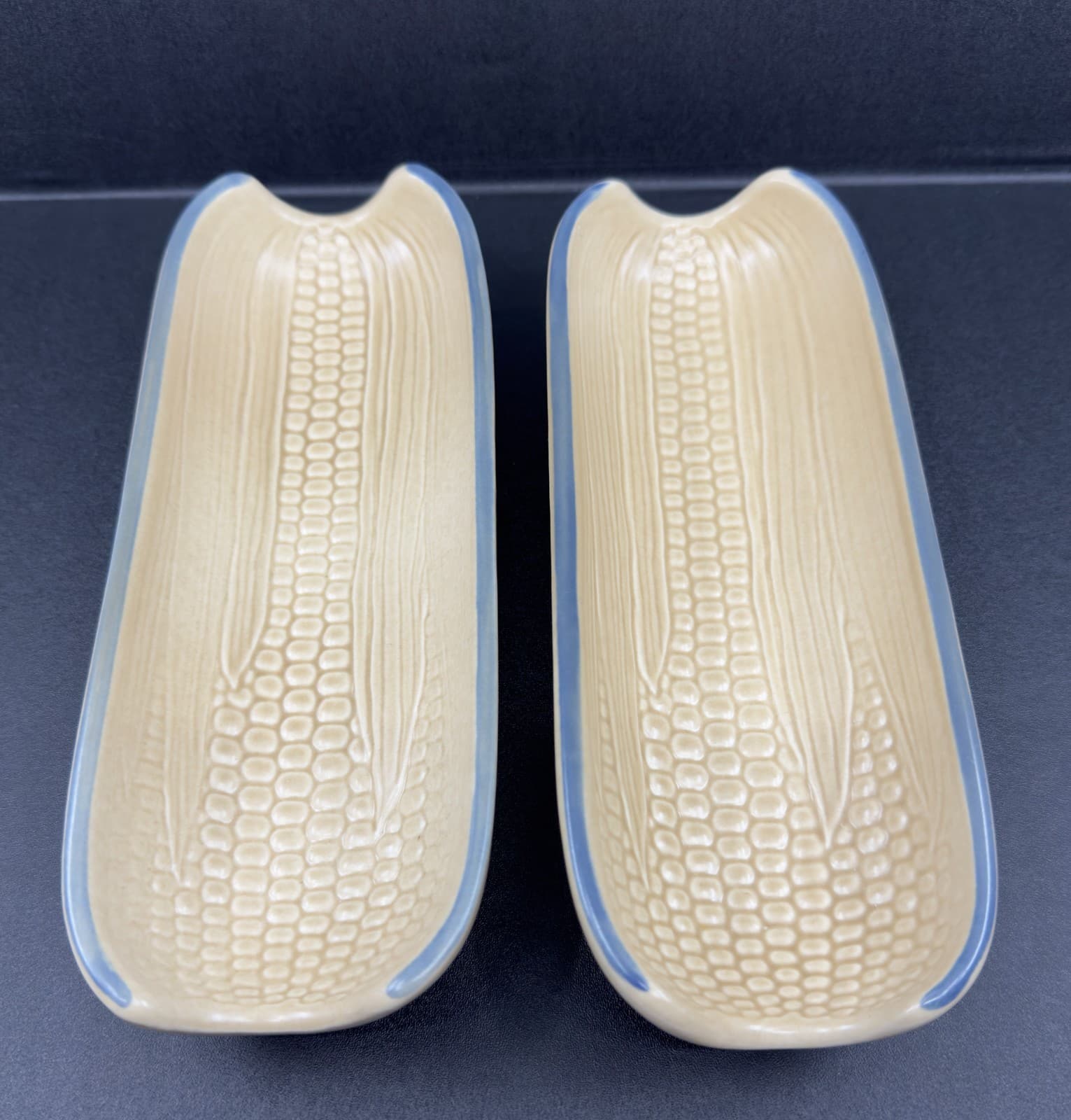 Pfaltzgraff Folk Art Corn Holder Set of 2 - Image 1
