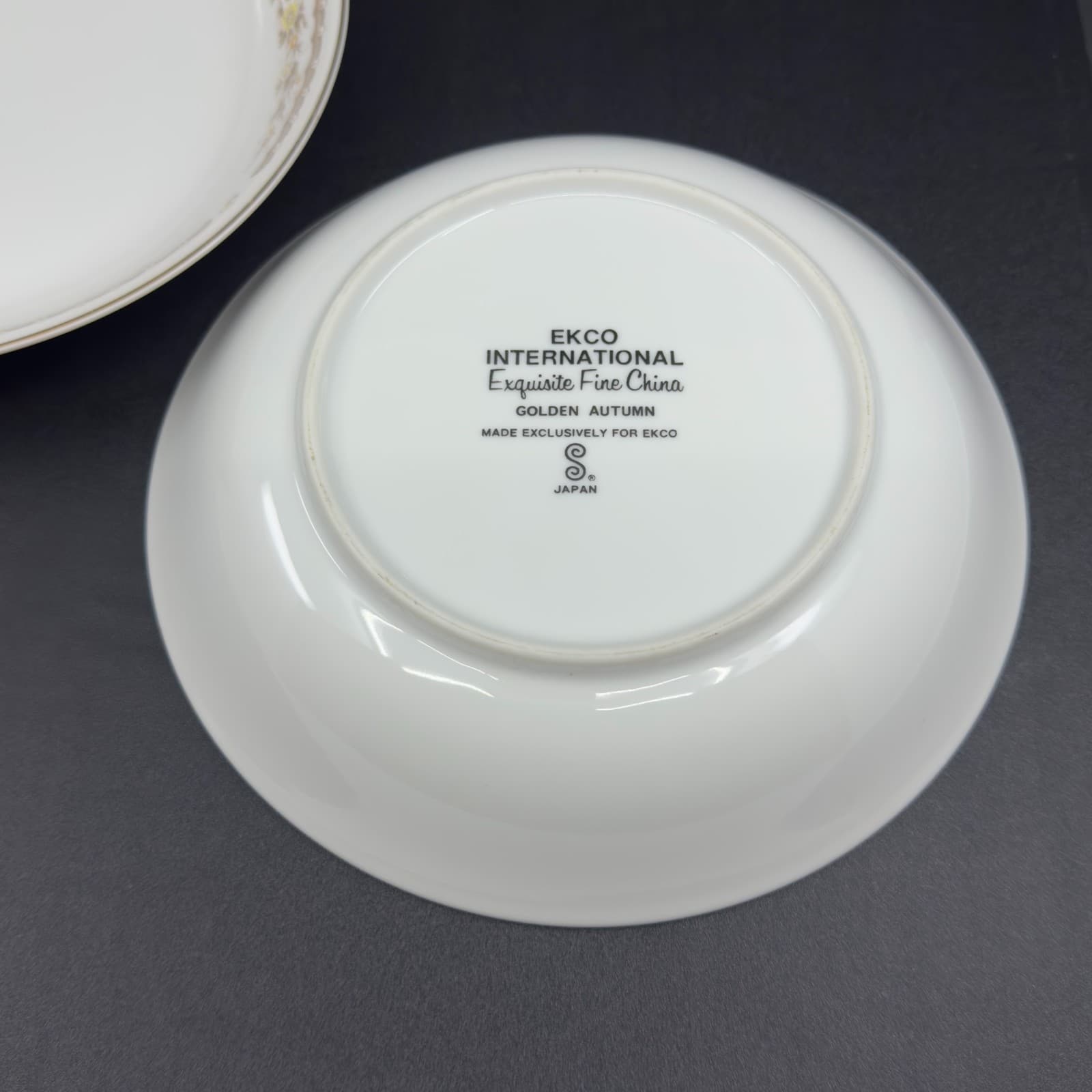Ekco Internatinal Exquisite Fine China Golden Autumn 7 1/2" Bowls Set of - Japan - Thumbnail 4