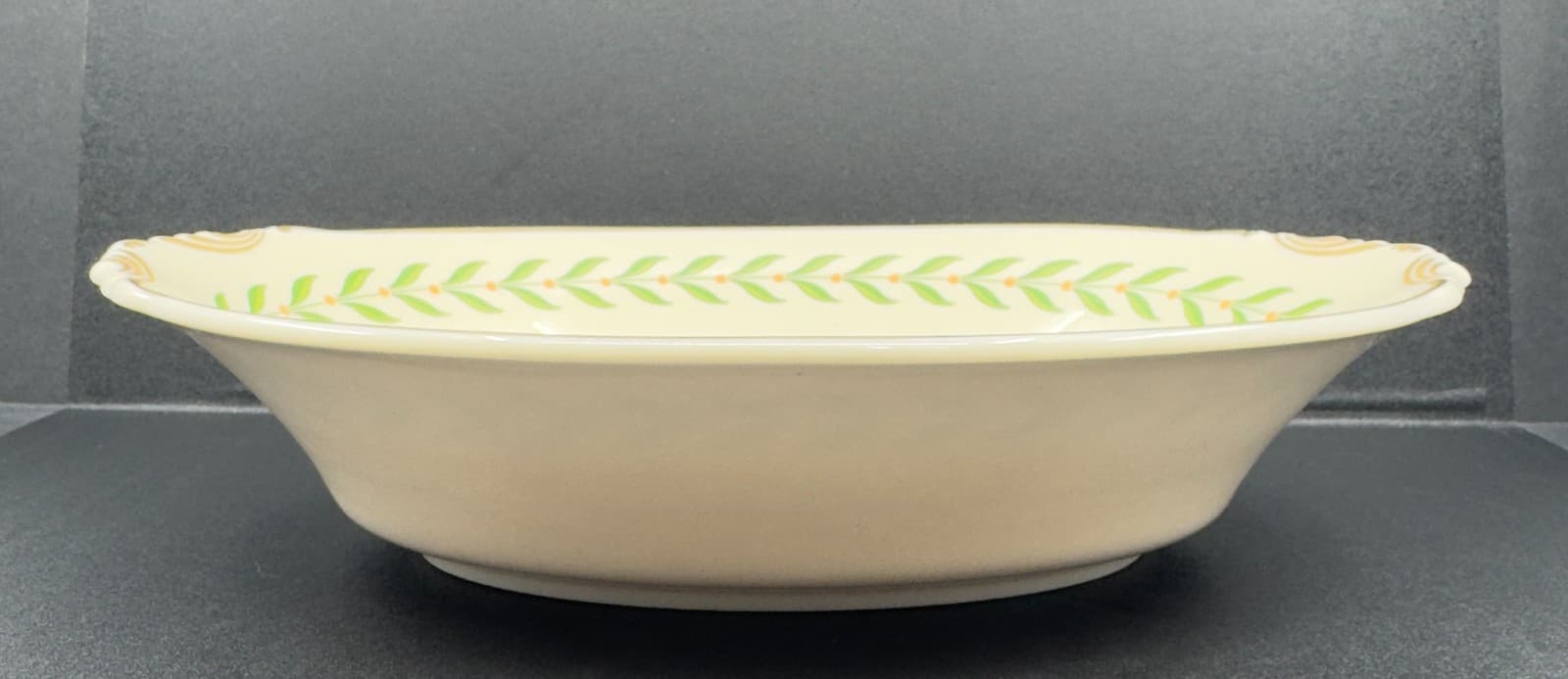 Syracuse China Old Ivory 10 3/8" Vegetable Serving Bowl Vintage - Thumbnail 3