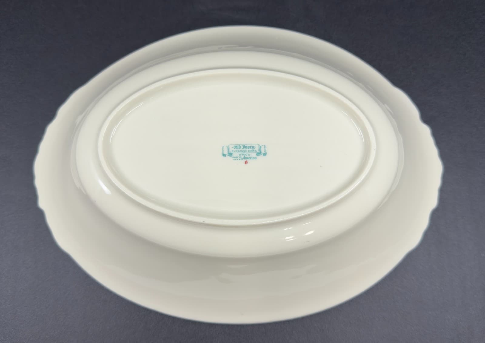 Syracuse China Old Ivory 10 3/8" Vegetable Serving Bowl Vintage - Thumbnail 2