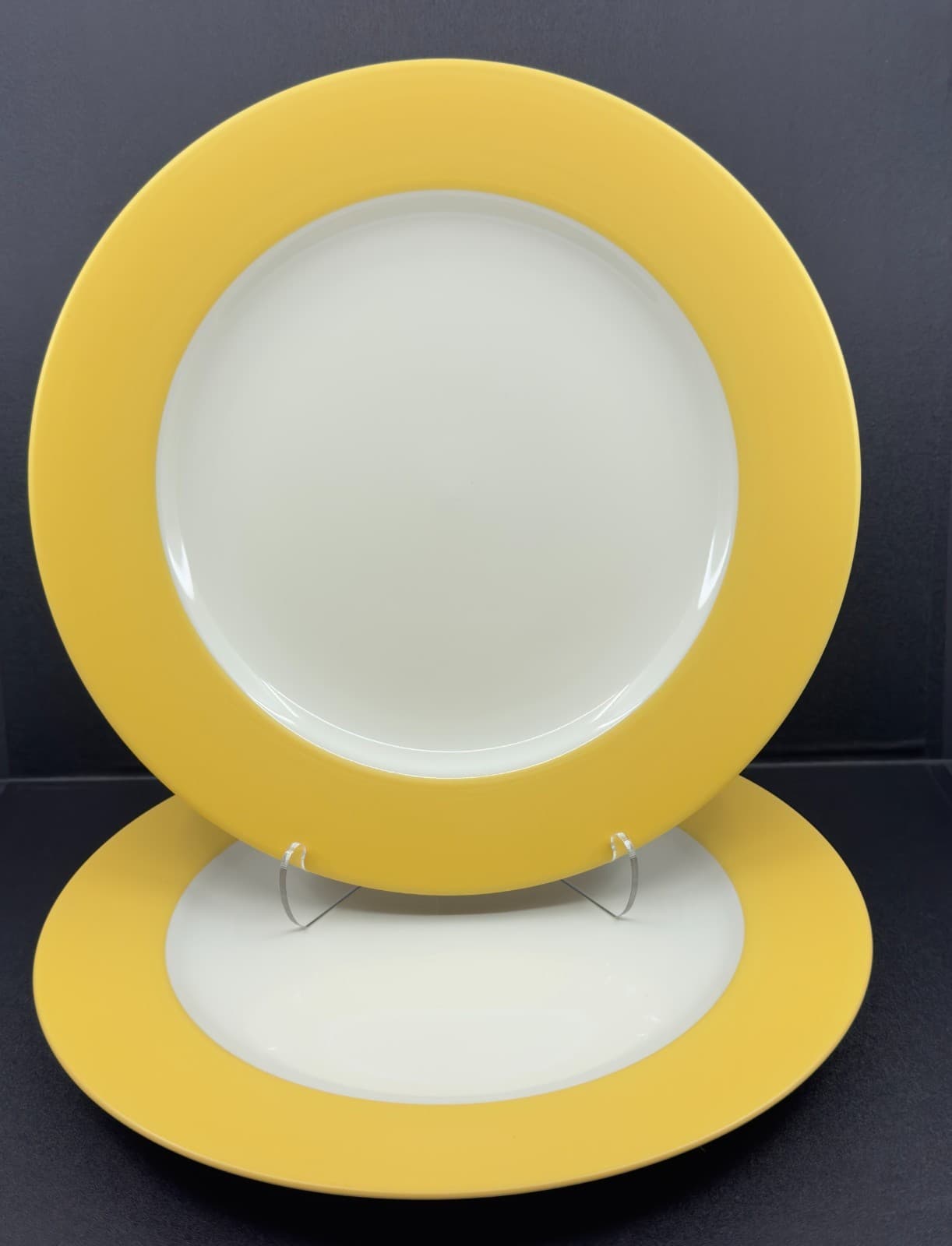 Noritake Stoneware 8065Y Colorwave Mustard 11" Dinner Plate set of 2 - Image 1