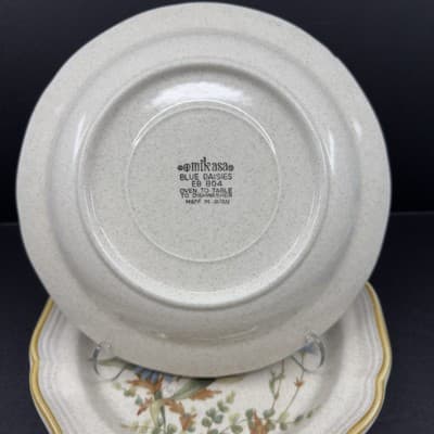 Mikasa Blue Daisies Salad Plate 8” Set Of 2 EB 804 - Thumbnail 2