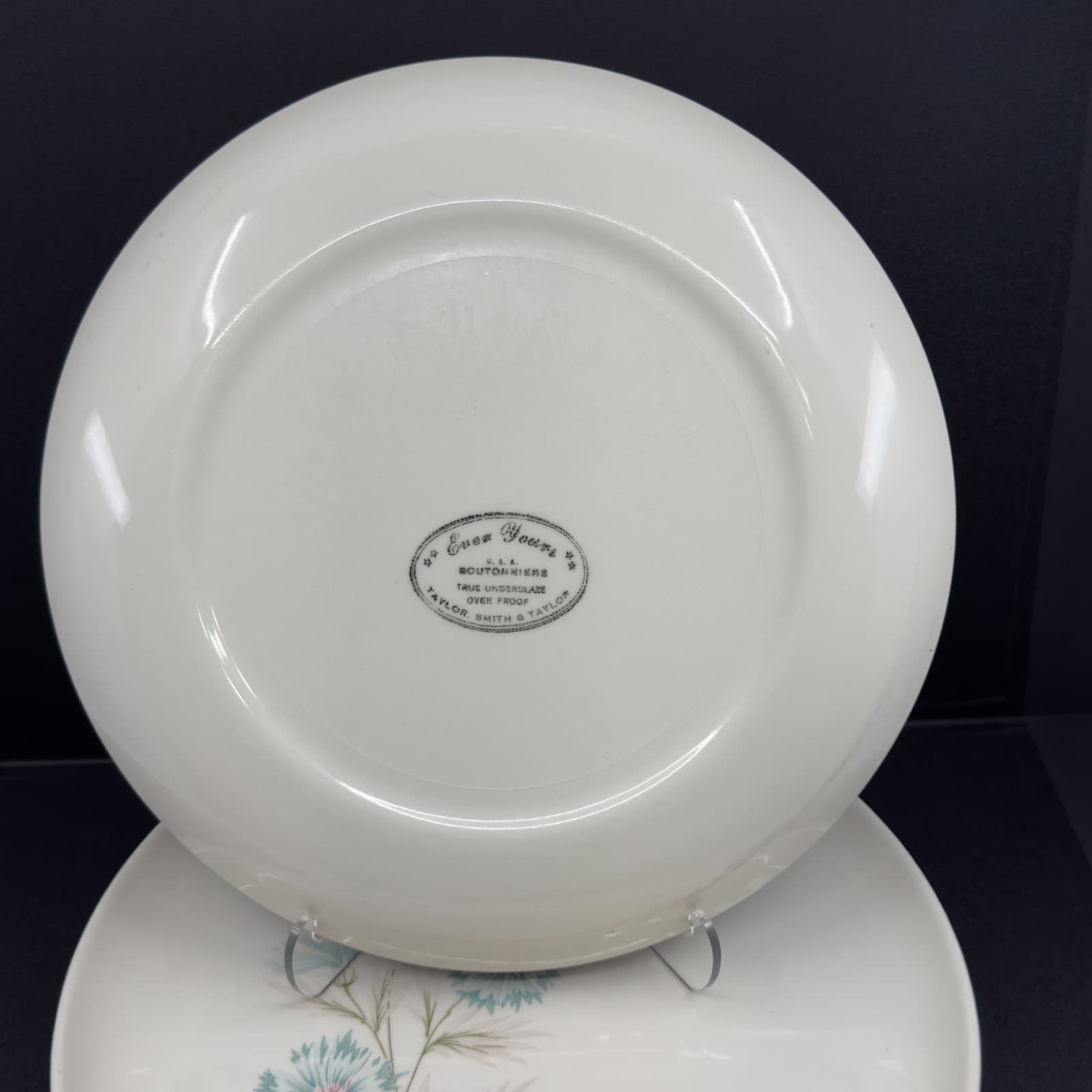 Taylor Smith & Taylor Ever Yours Boutonniere Dinner Plates Set of 5 - Thumbnail 3