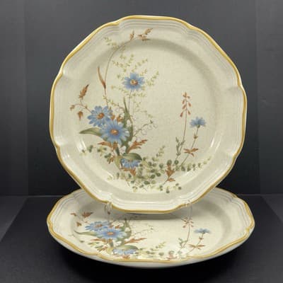 Mikasa Blue Daisies 10 3/4” Dinner Plate Vintage EB 804 - Thumbnail 4