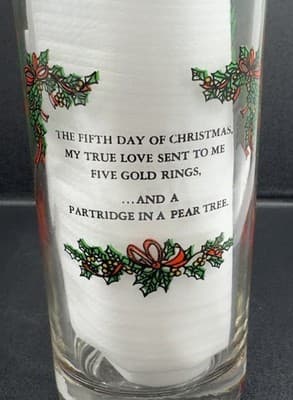 Indiana Glass 12 Days Of Christmas - 5th Day Tumbler - Thumbnail 2
