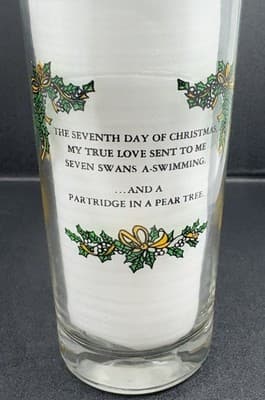 Indiana Glass 12 Days Of Christmas - 7th Day Tumbler - Thumbnail 2