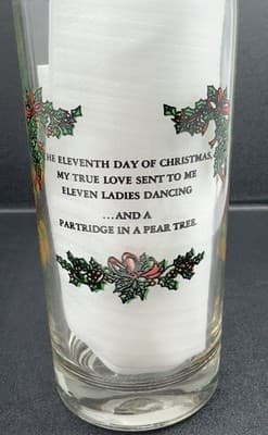 Indiana Glass 12 Days Of Christmas - 11th Day Tumbler - Thumbnail 2