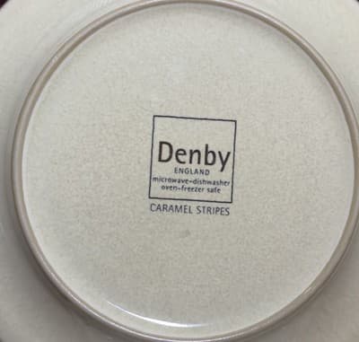 Denby Caramel Stripes 7 3/8" Appetizer Plate Set of 2 - Thumbnail 2