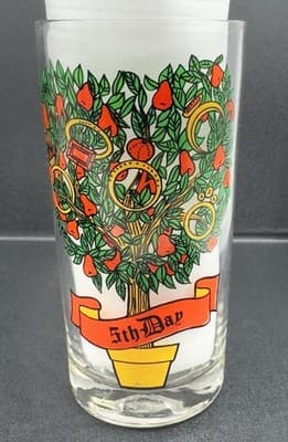 Indiana Glass 12 Days Of Christmas - 5th Day Tumbler - Image 1