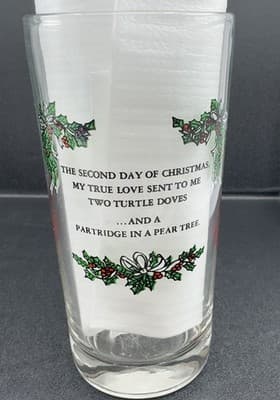 Indiana Glass 12 Days Of Christmas - 2nd Day Tumbler - Thumbnail 2