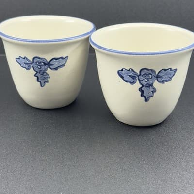 Pfaltzgraff Yorktowne Custard Cups 2 3/4" USA Old Castle Marks Set of 2 - Thumbnail 4