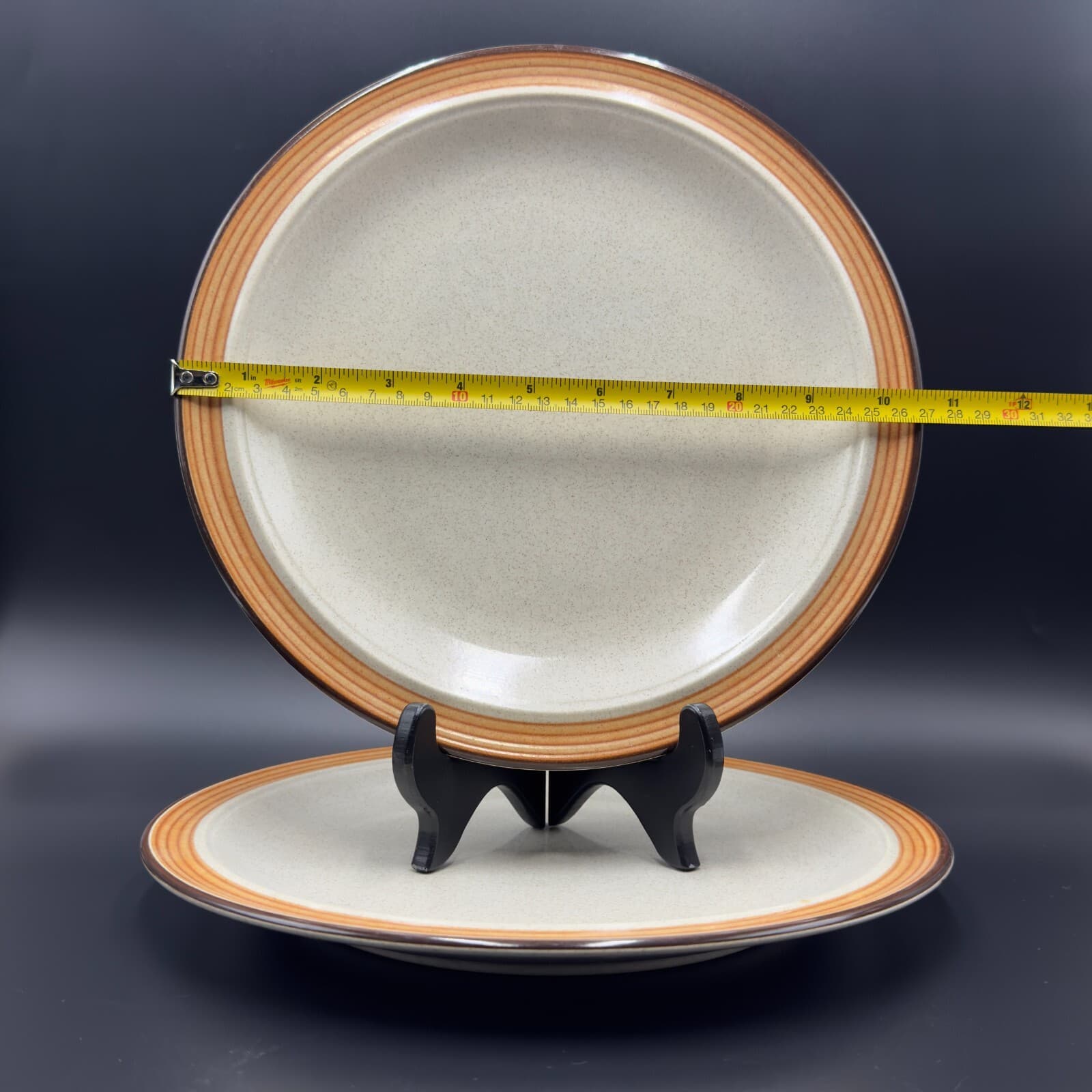 Winners Circle Pimlico SY-8151 Stoneware 10 1/2" Dinner Plates set of 2 - Thumbnail 2