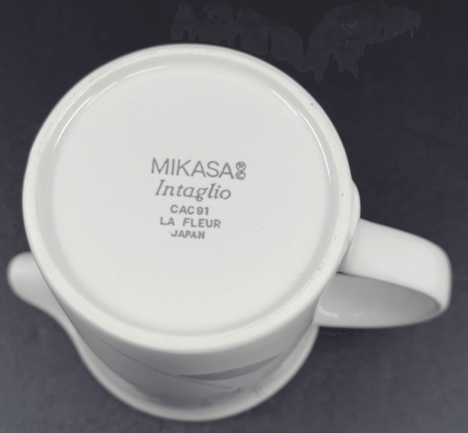 Mikasa Intaglio CAC91 La Fleur Creamer 3 1/2" Made in Japan - Thumbnail 3