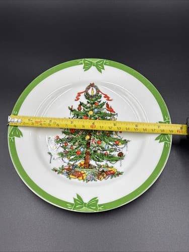 Georges Briard Yule Tide Christmas Tree 7 1/2” Salad/Dessert Plates (set of 2) - Thumbnail 4