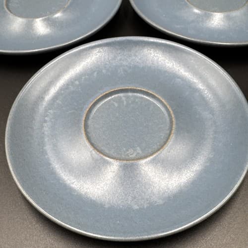 Denby English Stoneware Pottery Echo Blue Cup & Saucers - Set Of 3 - Thumbnail 4