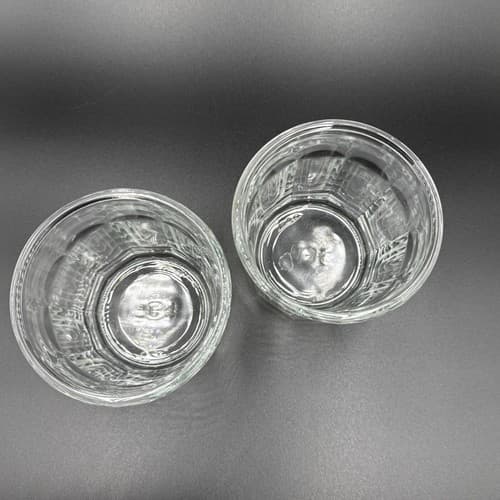 Luminarc Clear 500 10 Panel Rocks Glasses Made in France (set of 2) - Thumbnail 2