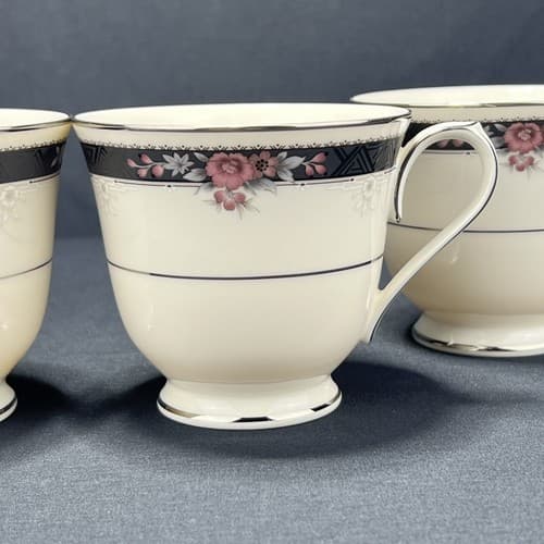 Noritake Ivory Fine China ETIENNE Tea Cups (set of 4) - Thumbnail 3