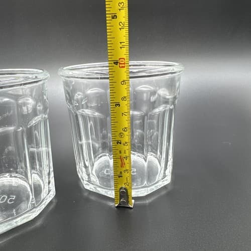 Luminarc Clear 500 10 Panel Rocks Glasses Made in France (set of 2) - Thumbnail 3