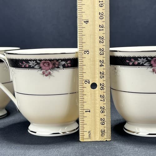 Noritake Ivory Fine China ETIENNE Tea Cups (set of 4) - Thumbnail 5