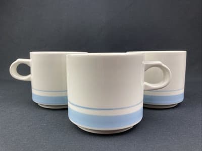 International stoneware japan blue Set Of 3 Coffee Mugs - Image 1